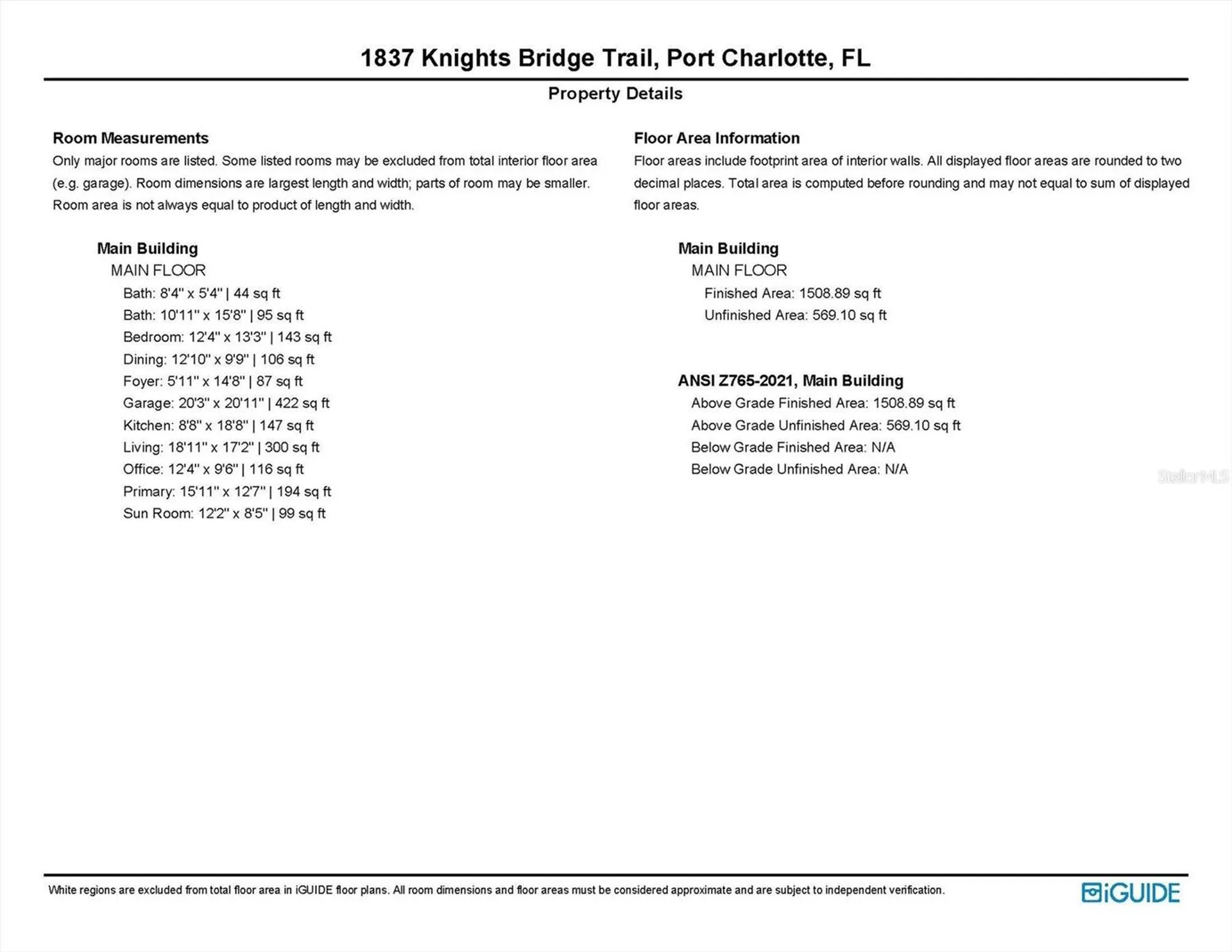 1837 Knights Bridge Trail Punta Gorda FL 33980
