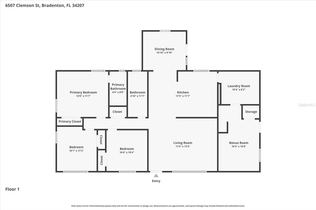 6507 Clemson Street Bradenton FL 34207