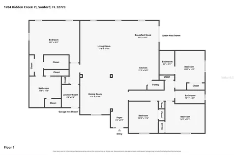 1784 Hidden Creek Place Sanford FL 32773