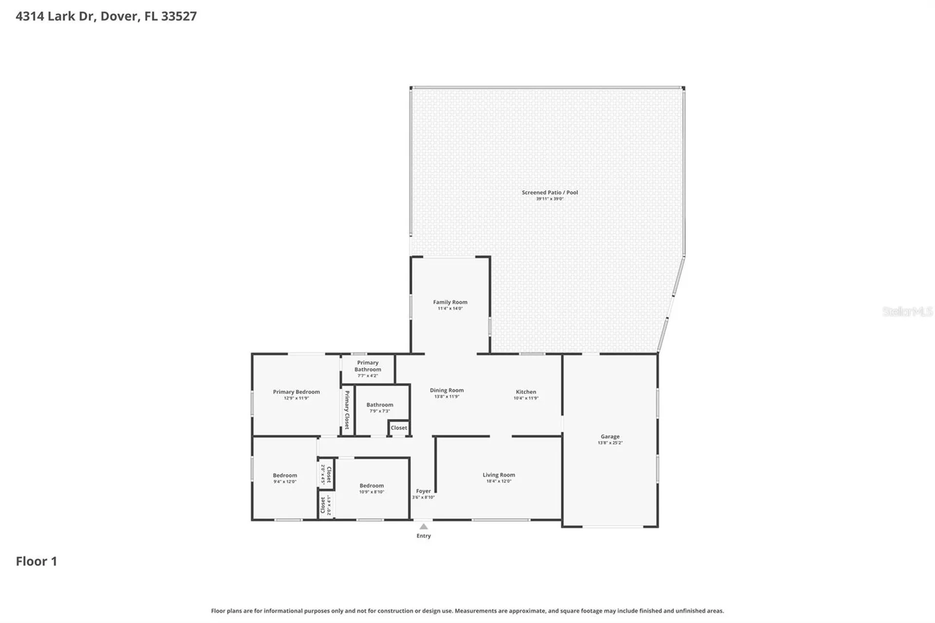 4314 Lark Drive Dover FL 33527