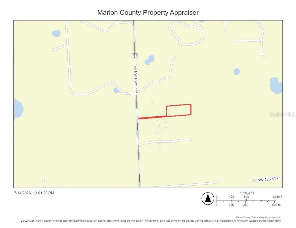 12897 NW Highway 225 Reddick FL 32686