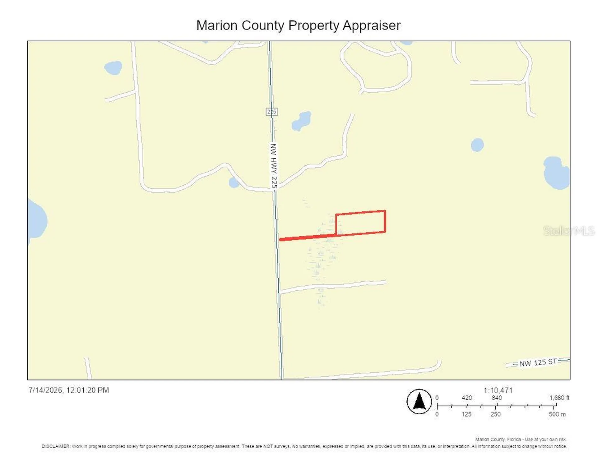 12897 NW Highway 225 Reddick FL 32686