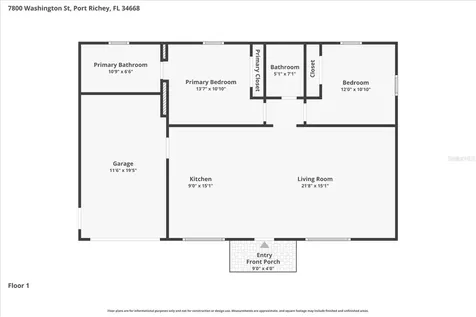 7800 Washington Street Port Richey FL 34668