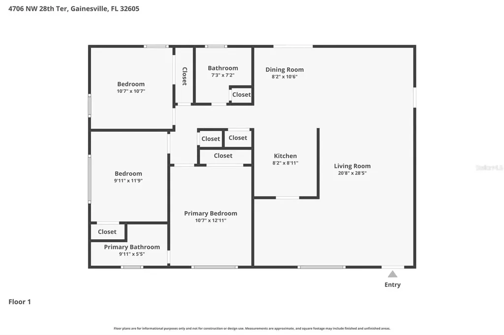 4706 NW 28th Terrace Gainesville FL 32605