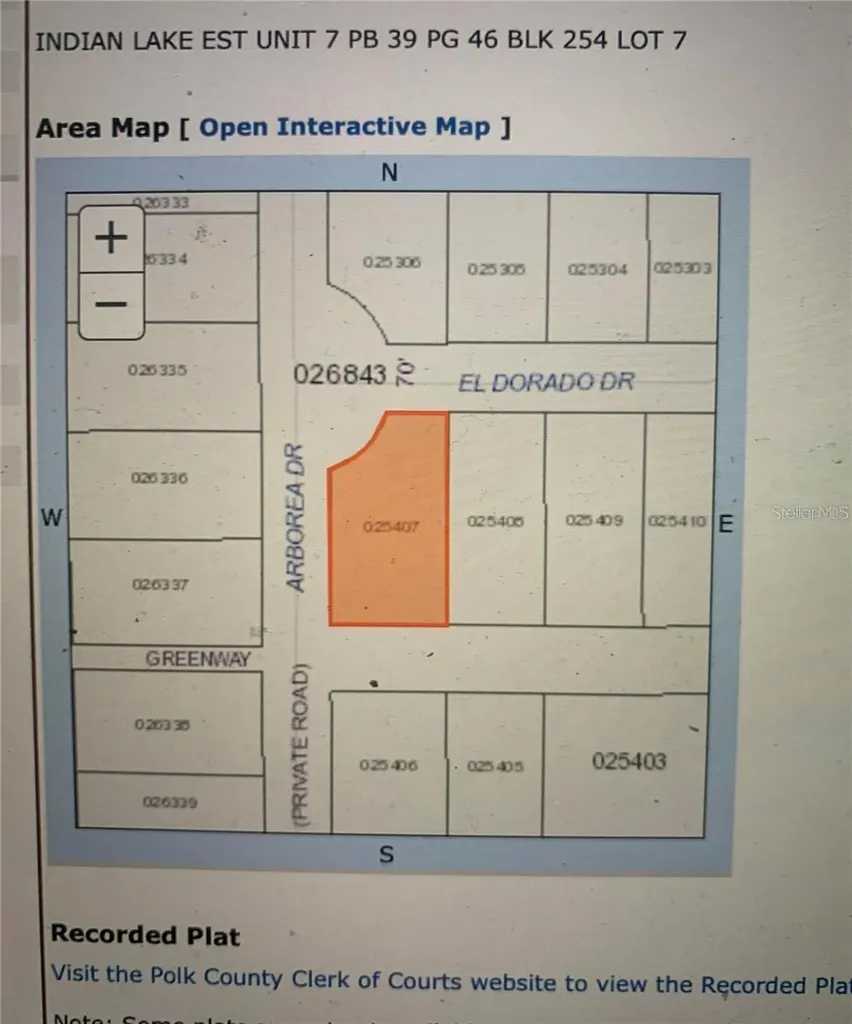 Blk 254 Lot 7 El Dorado Drive Indian Lake Estates FL 33855