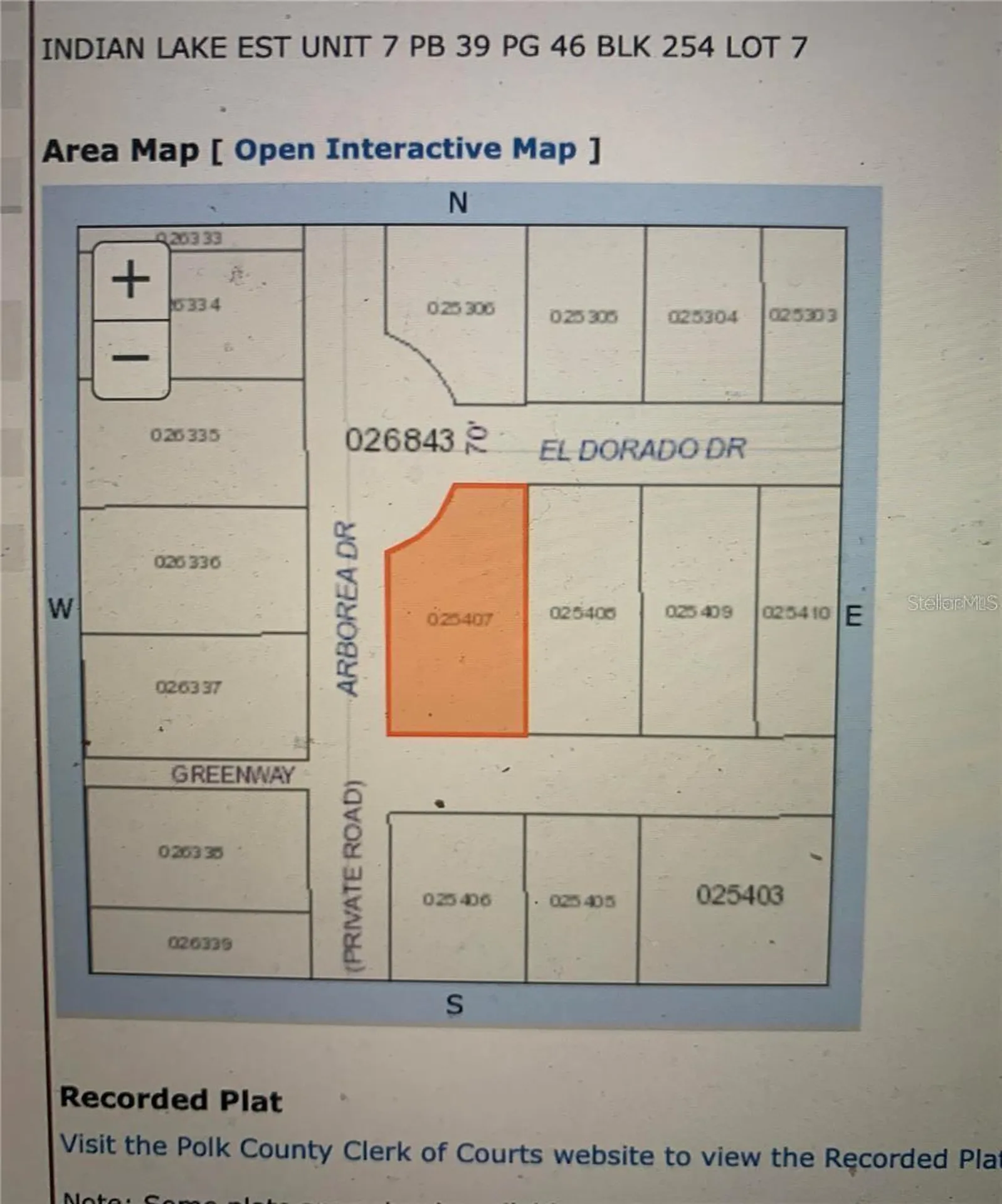 Blk 254 Lot 7 El Dorado Drive Indian Lake Estates FL 33855