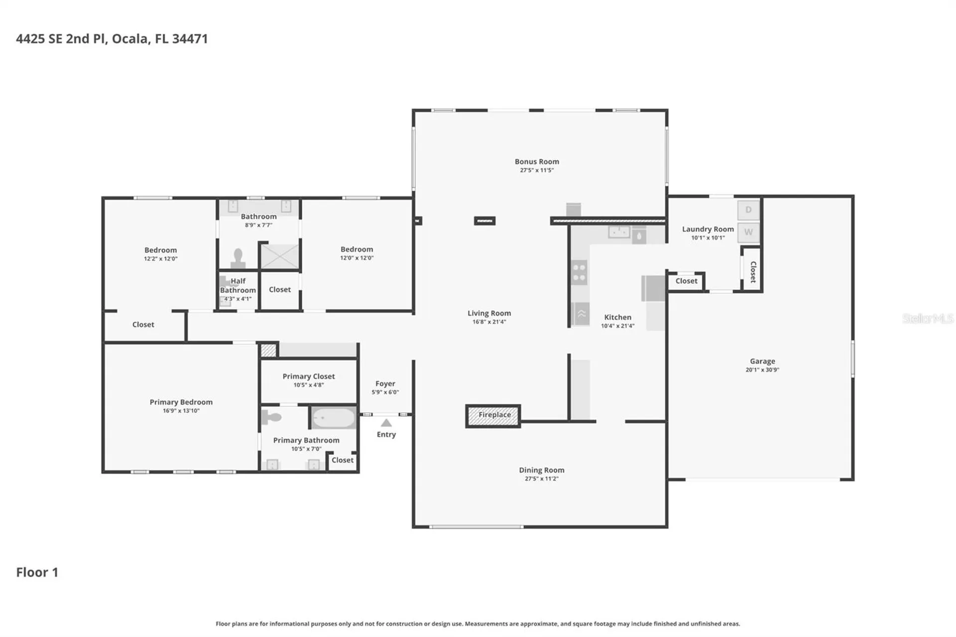 4425 SE 2nd Place Ocala FL 34471