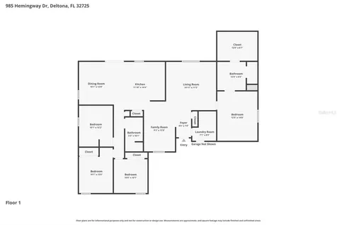 985 Hemingway Drive Deltona FL 32725