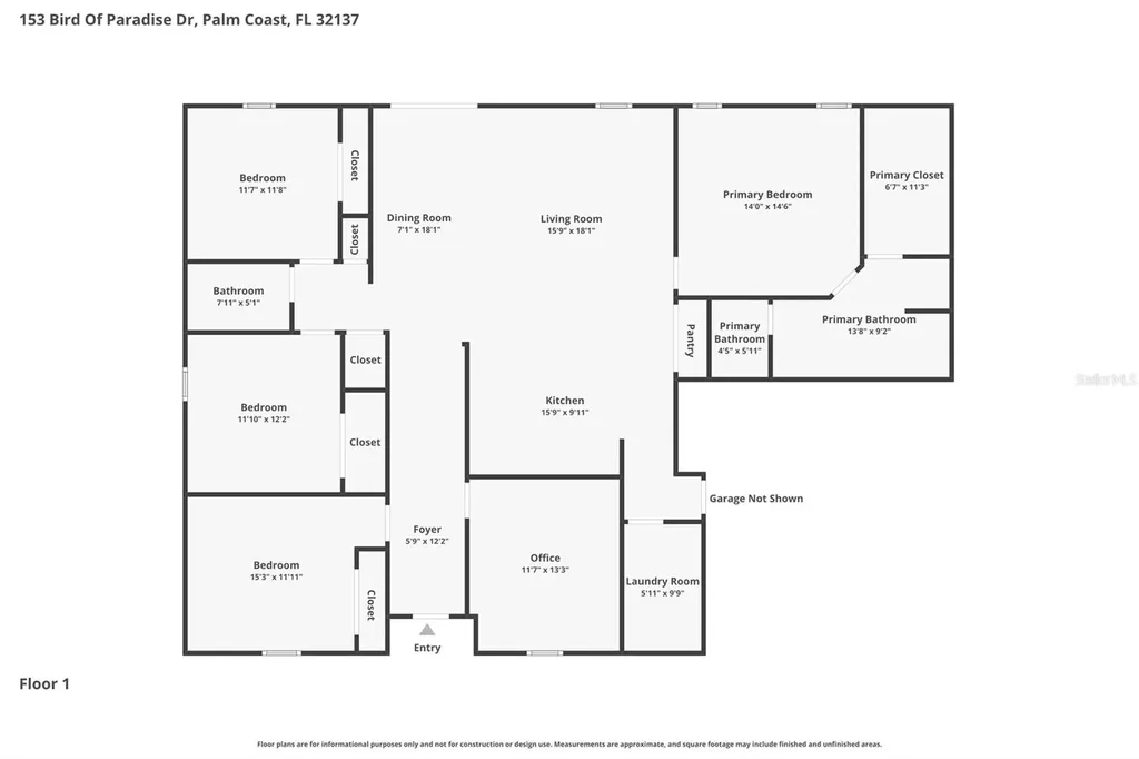 153 Bird Of Paradise Drive Palm Coast FL 32137