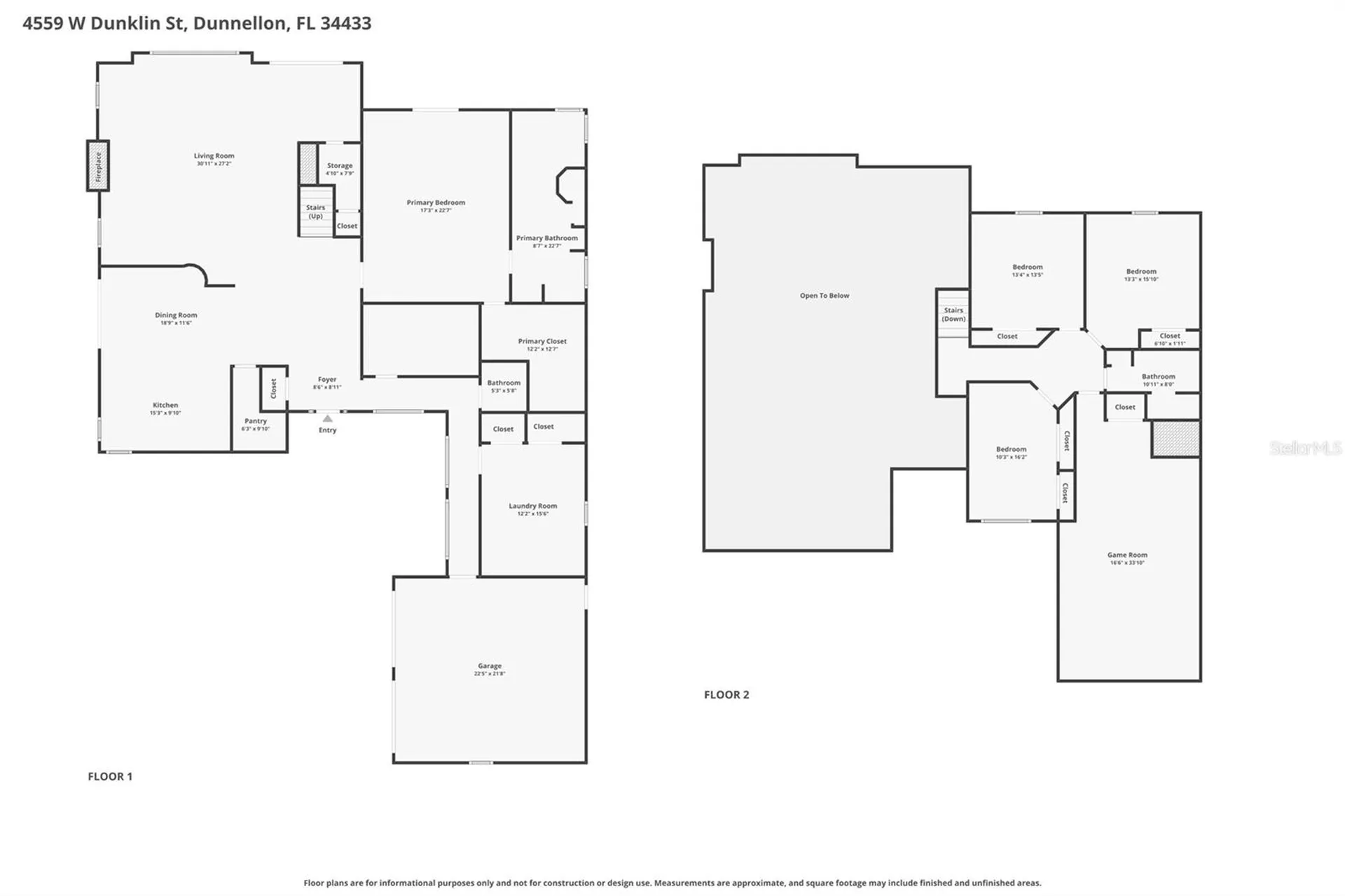 4559 W Dunklin Street Dunnellon FL 34433