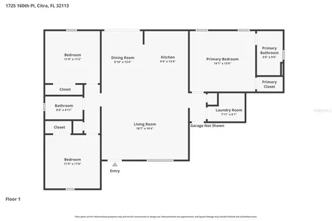 1725 NE 160th Place Citra FL 32113