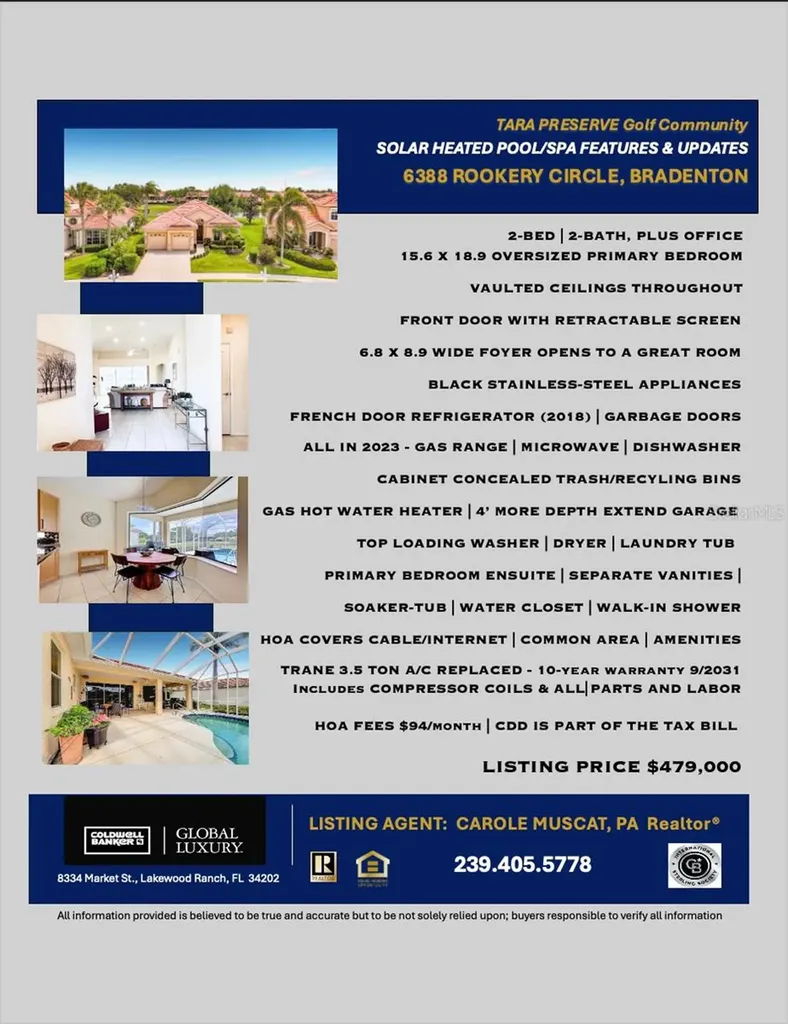6388 Rookery Circle Bradenton FL 34203