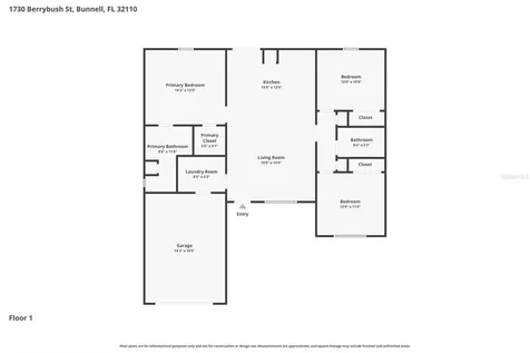 1730 Berrybush Street Bunnell FL 32110