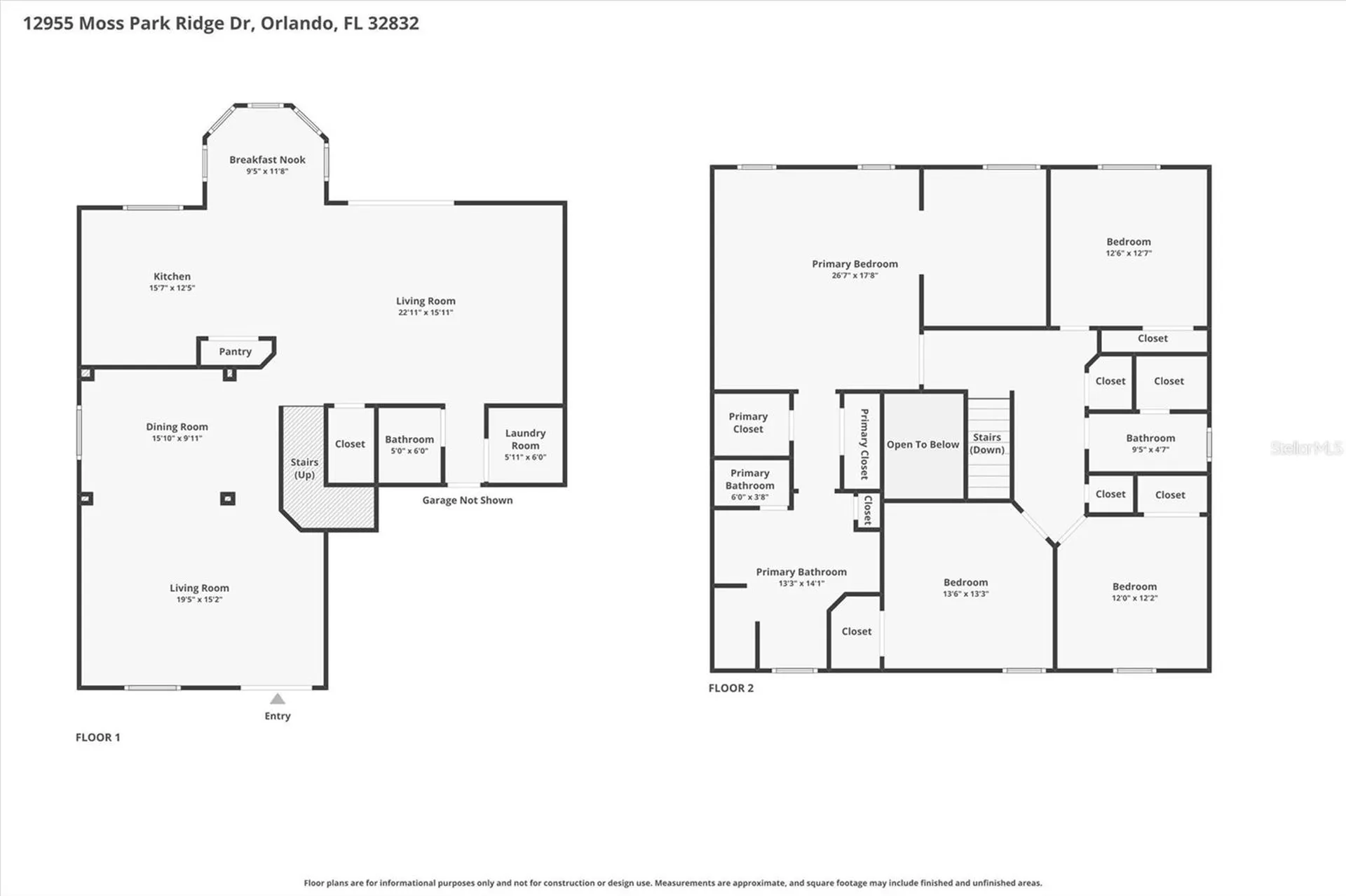 12955 Moss Park Ridge Drive Orlando FL 32832