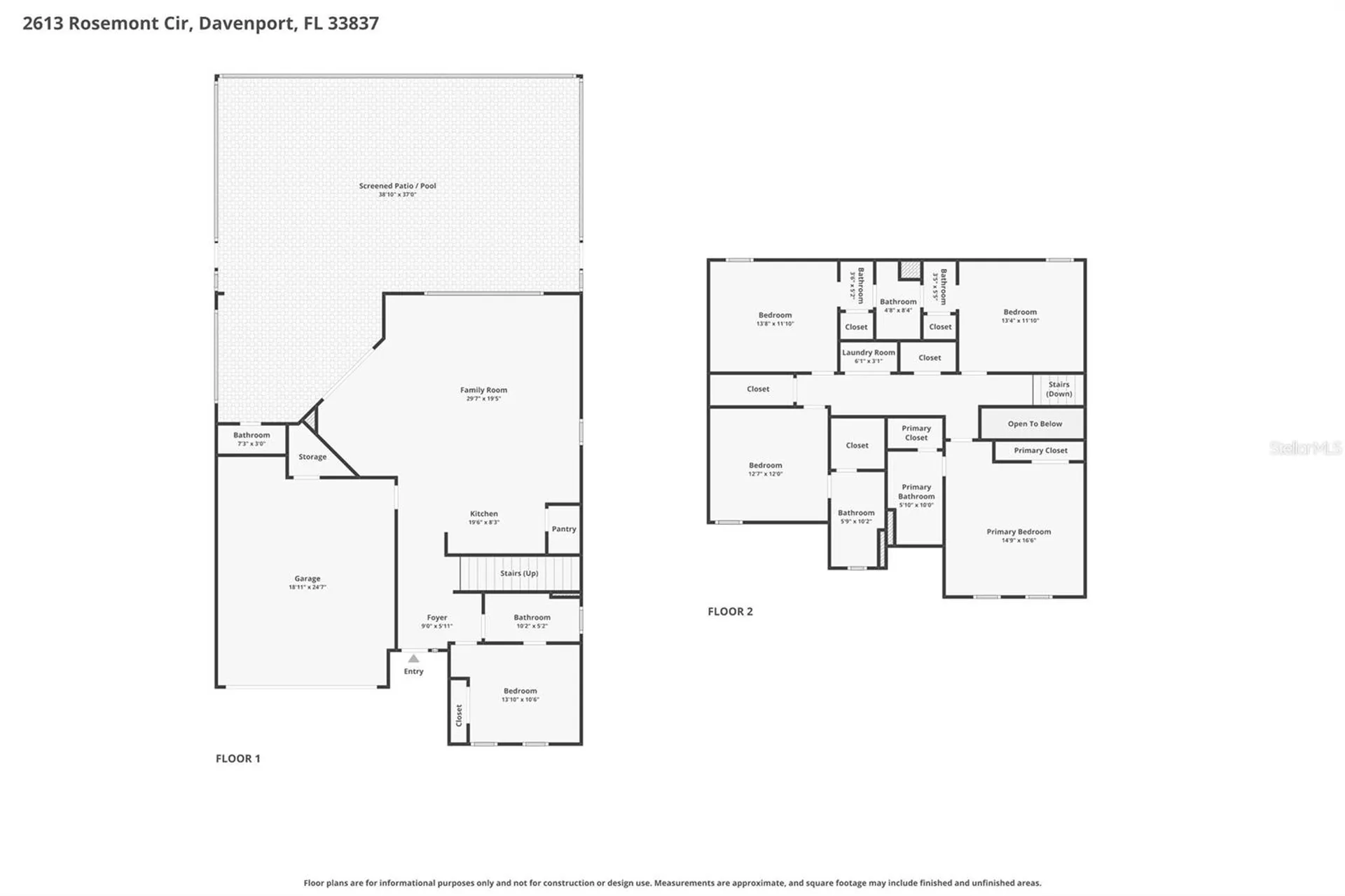 2613 Rosemont Circle Davenport FL 33837