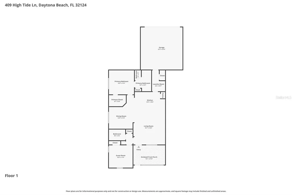 409 High Tide Lane Daytona Beach FL 32124