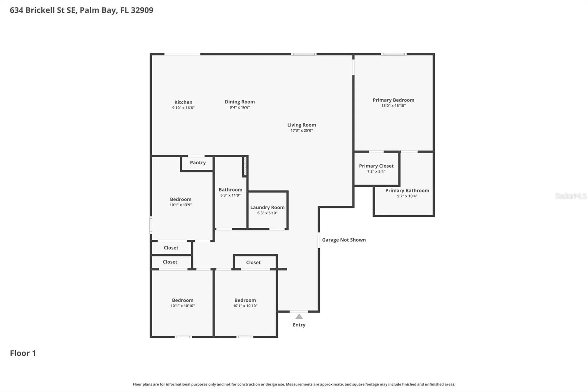 634 Brickell Street SE Palm Bay FL 32909