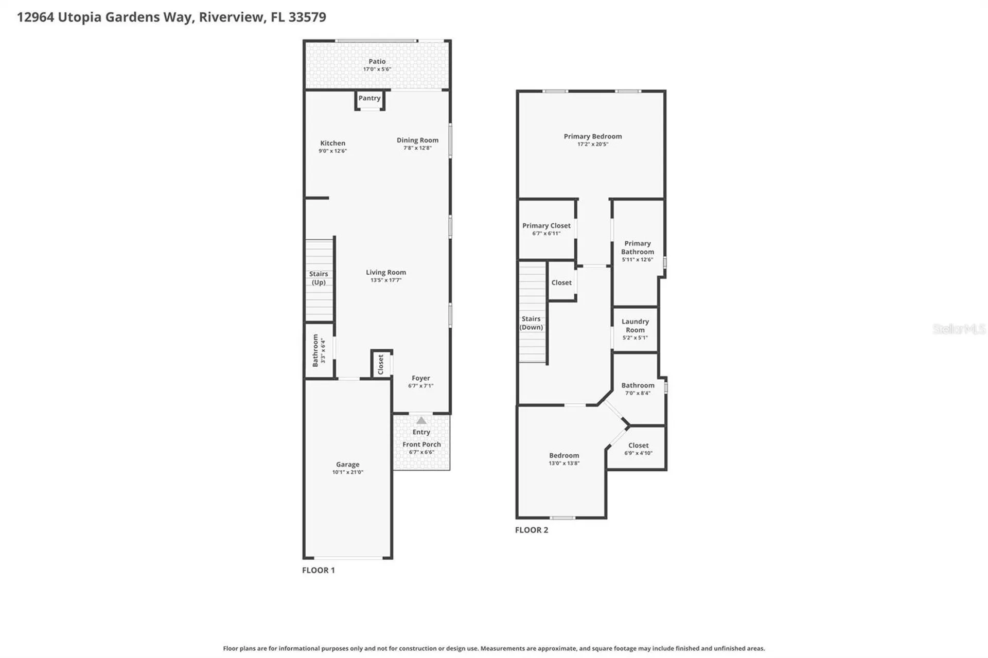 12964 Utopia Gardens Way Riverview FL 33579