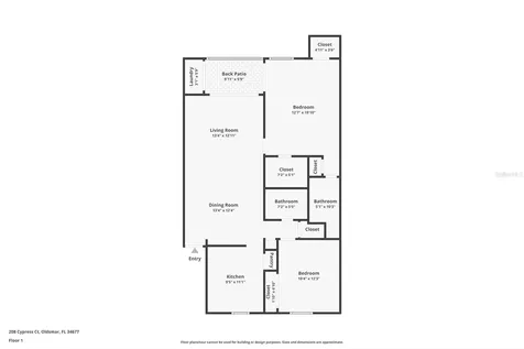 208 Cypress Court Oldsmar FL 34677