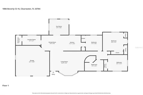1806 Beverly Circle N Clearwater FL 33764