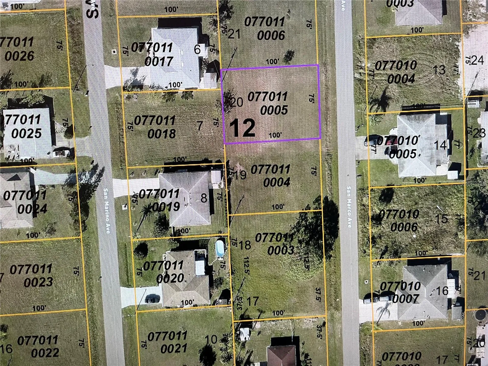 Lot 20 San Marco Avenue North Port FL 34287