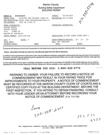 1984 SE 171st Court Silver Springs FL 34488