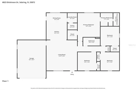 6823 Dickinson Drive Sebring FL 33872