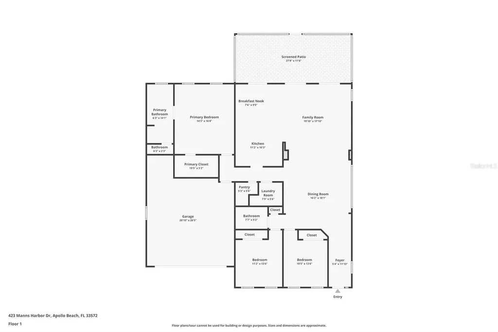 423 Manns Harbor Drive Apollo Beach FL 33572