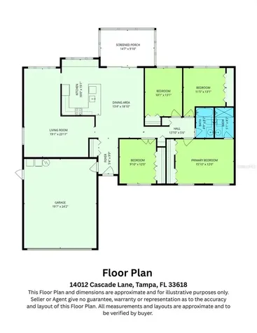 14012 Cascade Lane Tampa FL 33618