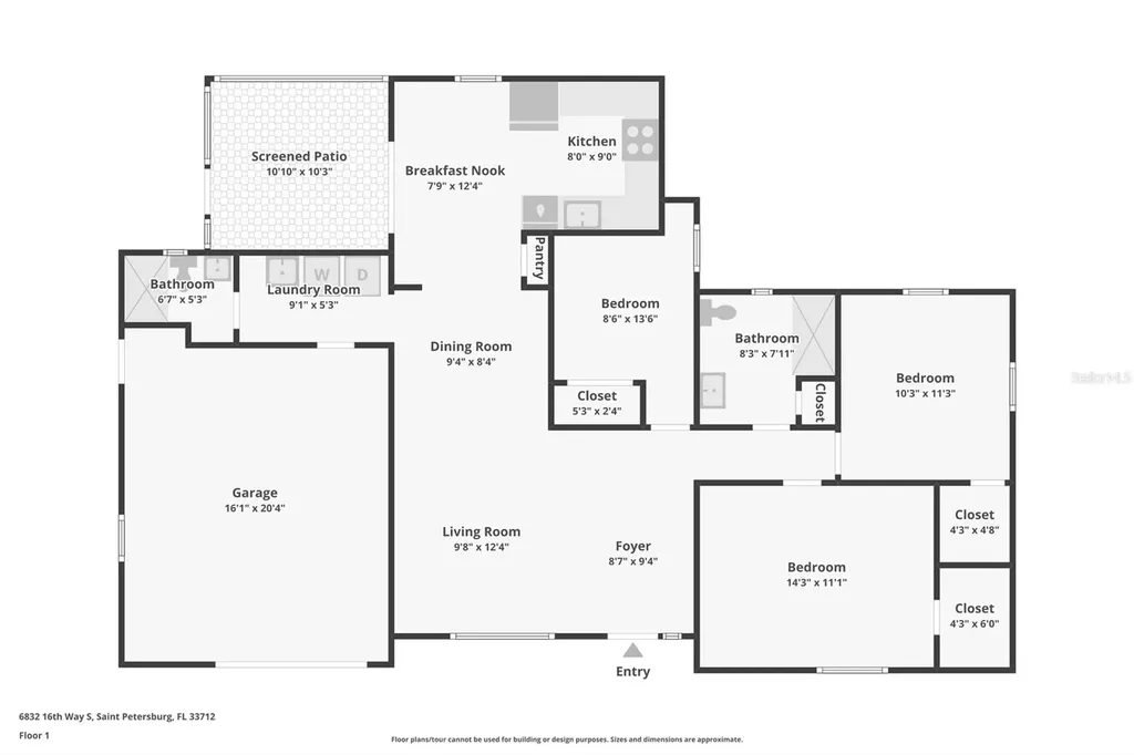 6832 16th Way S St Petersburg FL 33712