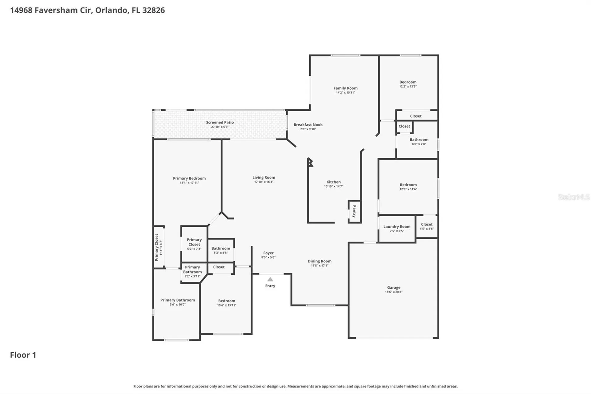 14968 Faversham Circle Orlando FL 32826