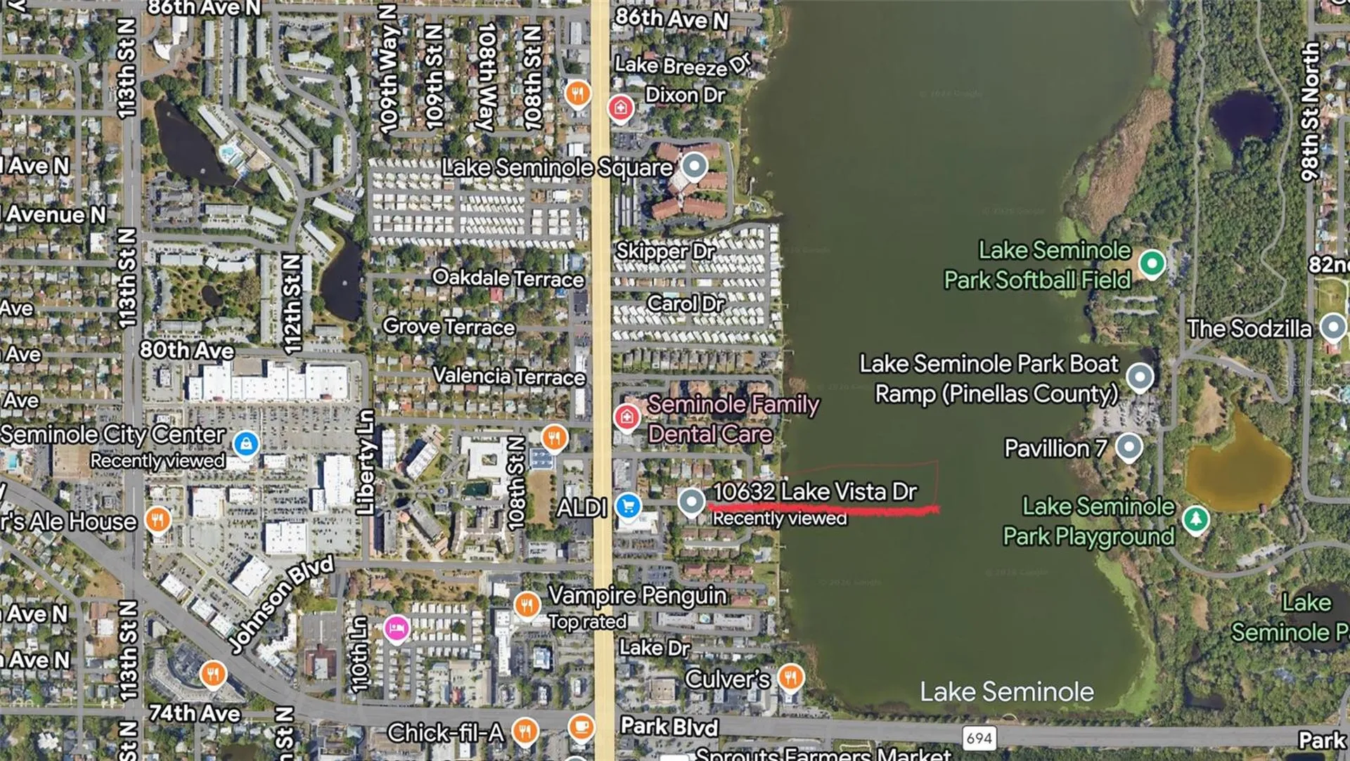 10632 Lake Vista Drive Seminole FL 33772