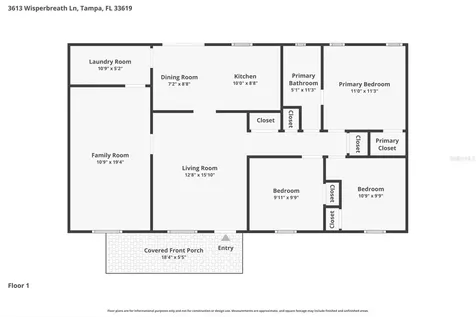 3613 Wisperbreath Lane Tampa FL 33619