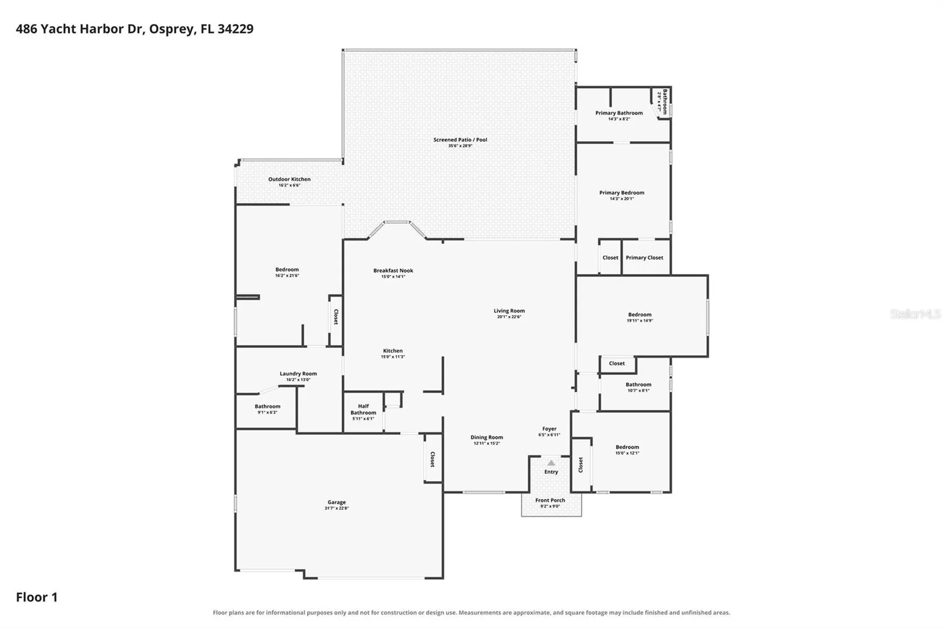 486 Yacht Harbor Drive Osprey FL 34229