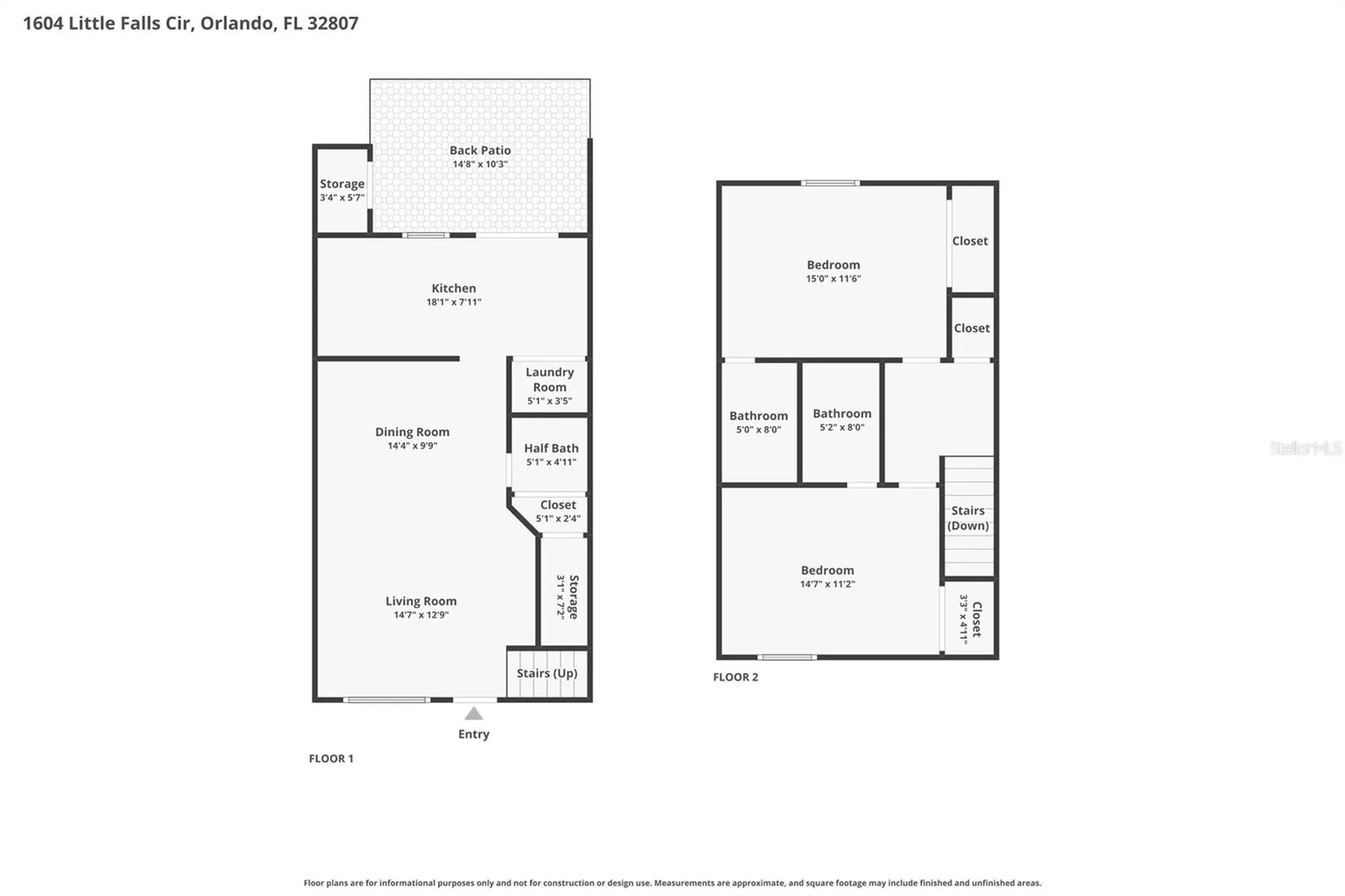 1604 Little Falls Circle Orlando FL 32807