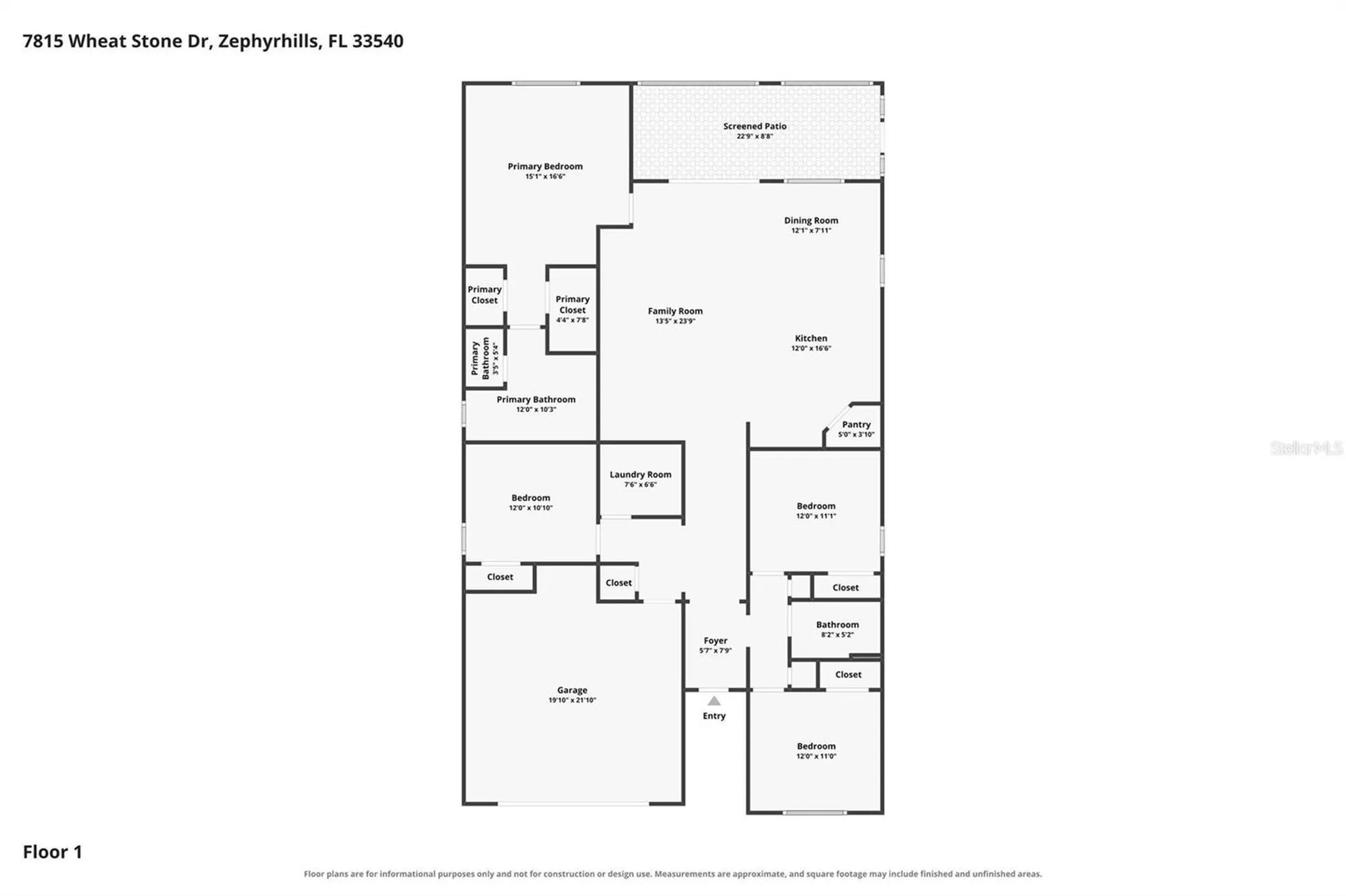 7815 Wheat Stone Drive Zephyrhills FL 33540