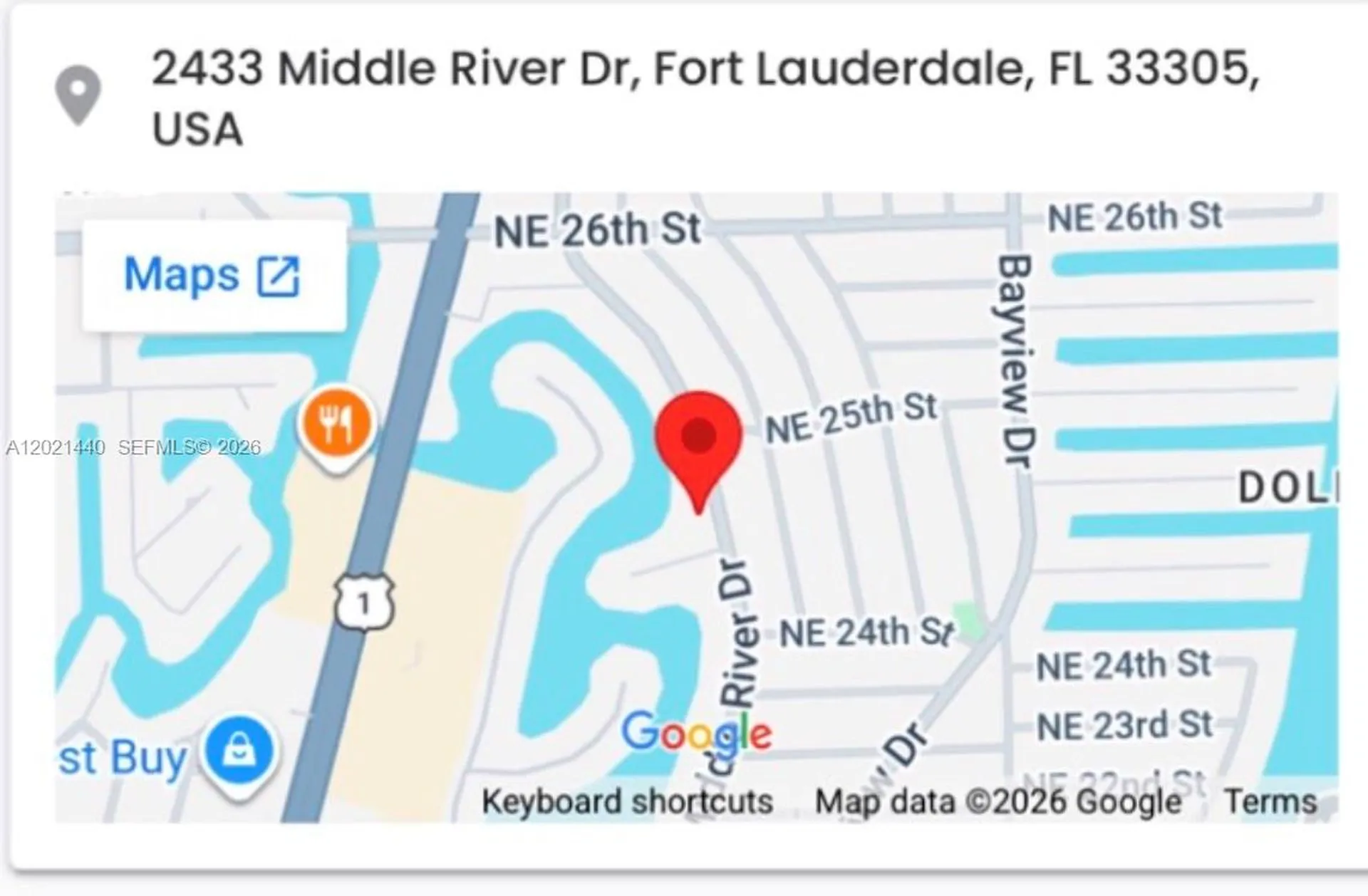 2433 Middle River Drive Fort Lauderdale FL 33305