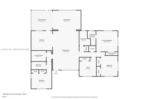 1183 Robin Avenue Miami Springs FL 33166