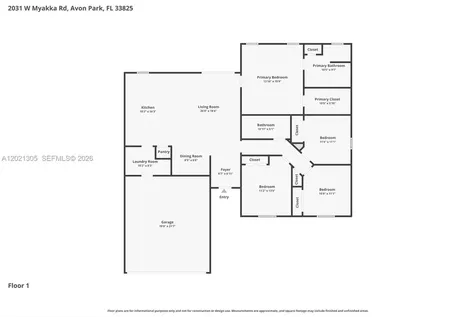 2031 W Myakka Road Avon Park FL 33825
