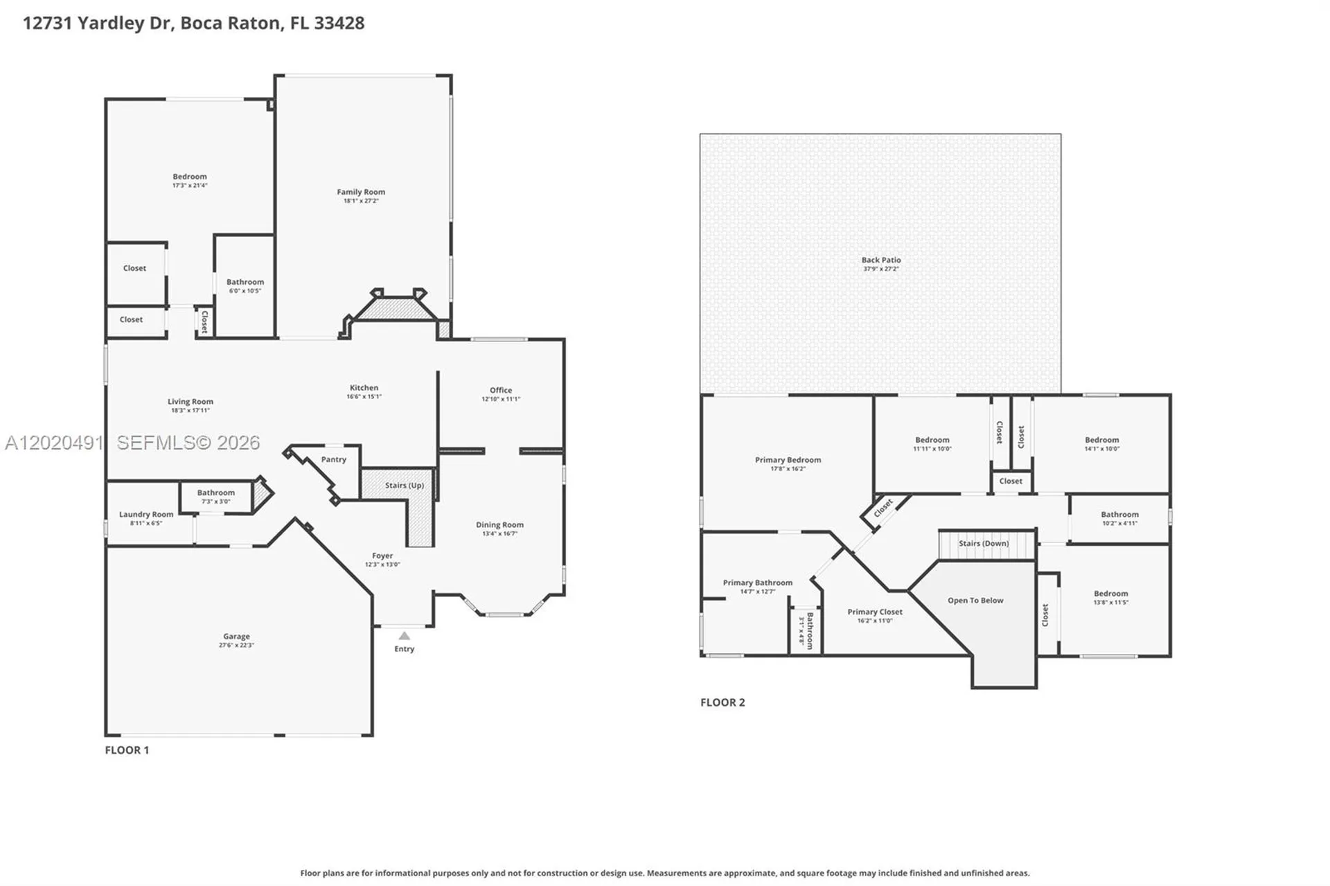 12731 Yardley Drive Boca Raton FL 33428
