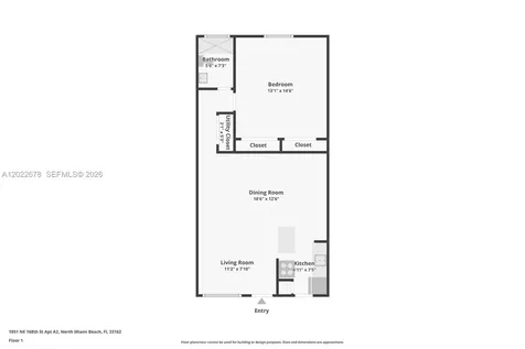 1851 NE 168th Street North Miami Beach FL 33162