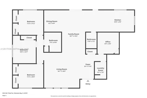 9315 SW 172nd Terrace Palmetto Bay FL 33157