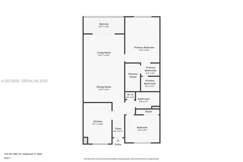 1101 SW 128th Terrace Pembroke Pines FL 33027