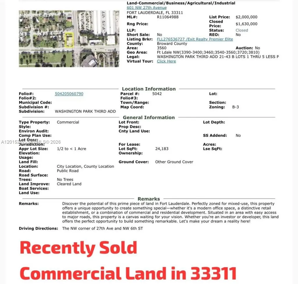 2360 NW 6 Street Fort Lauderdale FL 33311