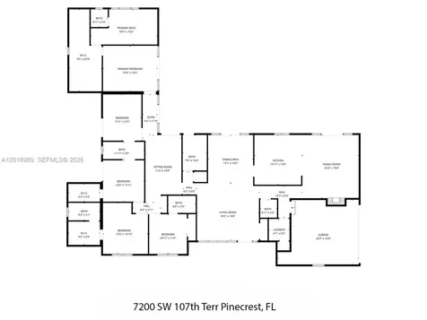 7200 SW 107th Terrace Pinecrest FL 33156