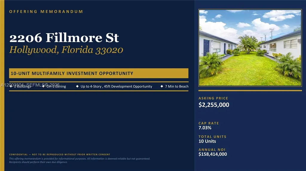 2206 Fillmore Street #1-10 Hollywood FL 33020