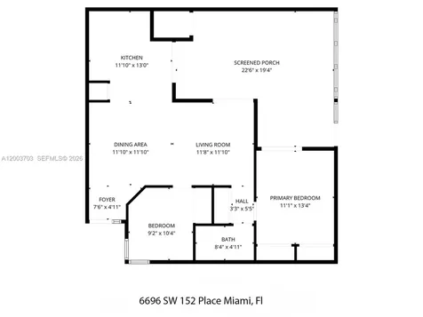 6696 SW 152nd Place Miami FL 33193