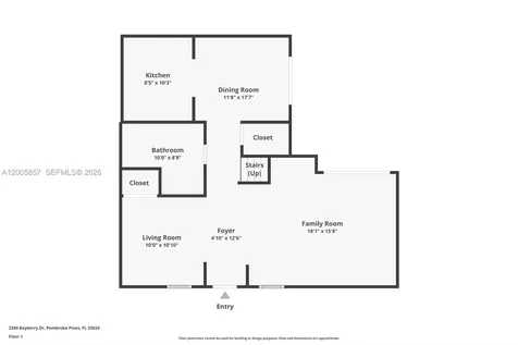 2360 Bayberry Drive Pembroke Pines FL 33024