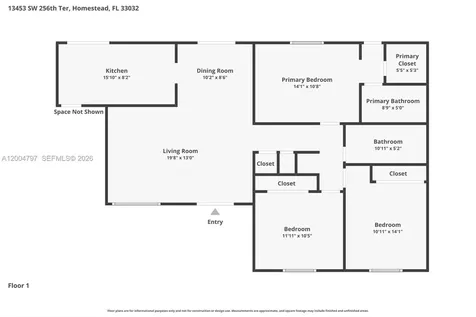 13453 SW 256th Terrace Homestead FL 33032
