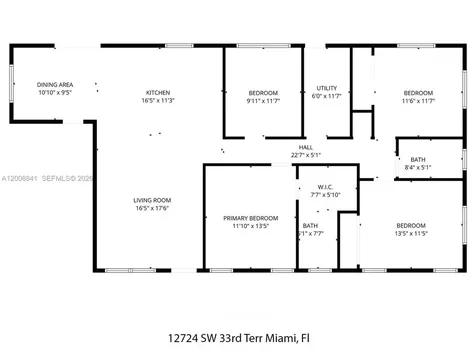 12724 SW 33rd Terrace Miami FL 33175